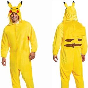 Pokemon Pikachu Fleece Adult Onsie Suit Official Licensed Merchandise - One Size